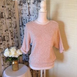 H&M Light Pink Short Sleeve Sweater